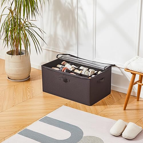 Miniatura 5 de Berdeng Organizador de almacenamiento de zapatos para armario, organizador de caja de zapatos, zapatero plegable que ahorra espacio, armario de