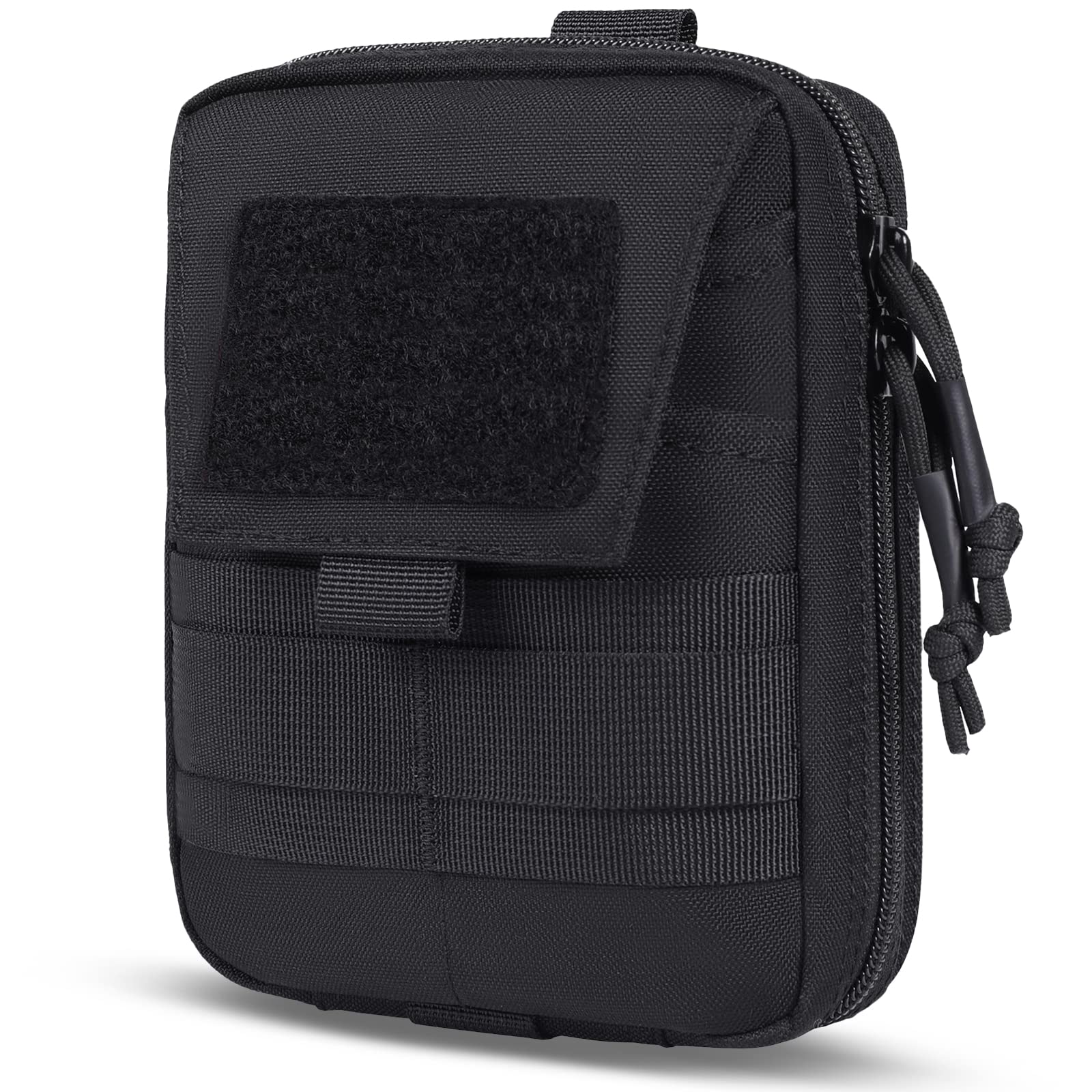 OneTigris Taktische Hüfttasche, Gürteltasche MOLLE EDC Tasche Wasserdicht Molletaschen für Camping Wandern Radfahren Klettern und Reisen Schwarz