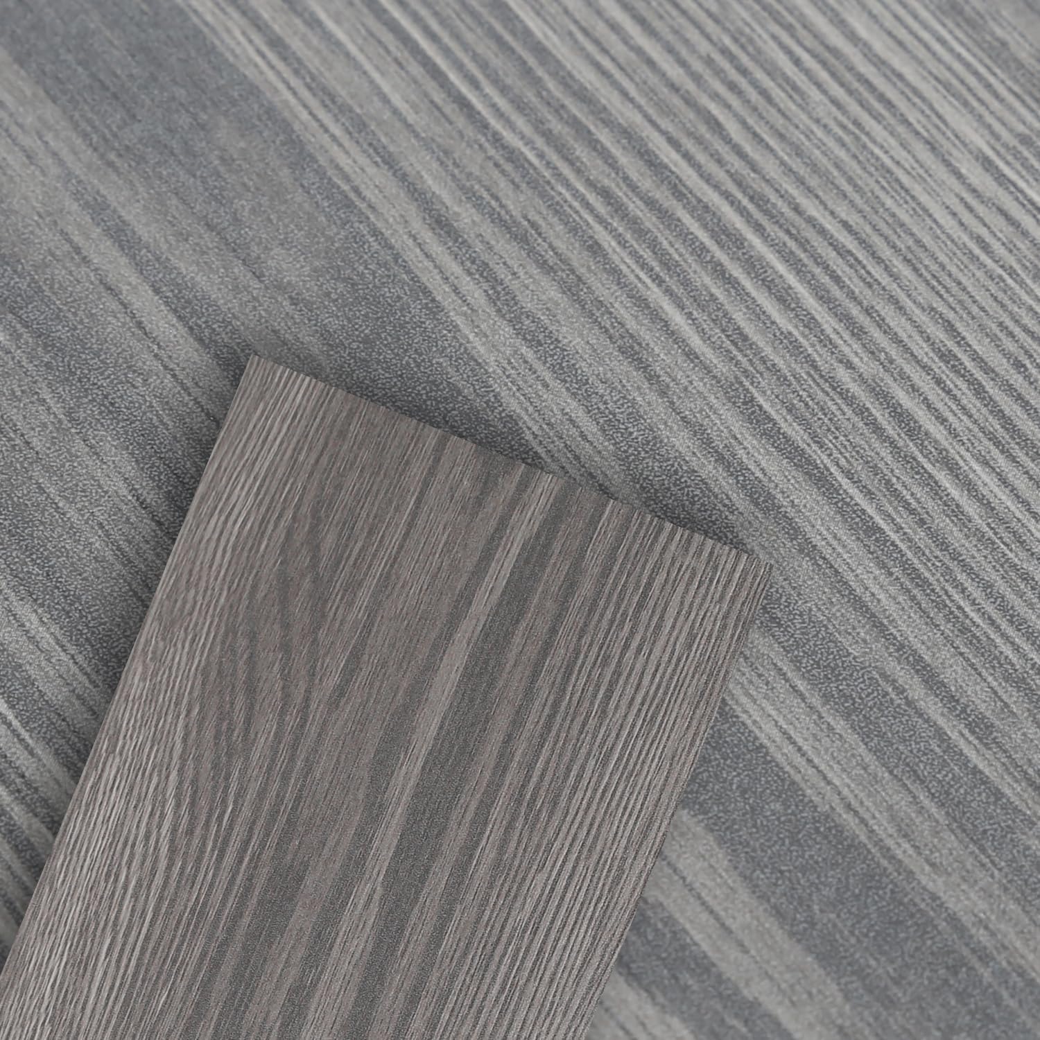 PVC Bodenbelag Vinylboden Selbstklebend, 91.5 cm x 15.2 cm x 1.5 mm, 5 m²/ 35 Fliesen Selbstklebende Vinyl-Fliesen wasserdicht, Holzoptik, für Küche, Badezimmer, Night Oak