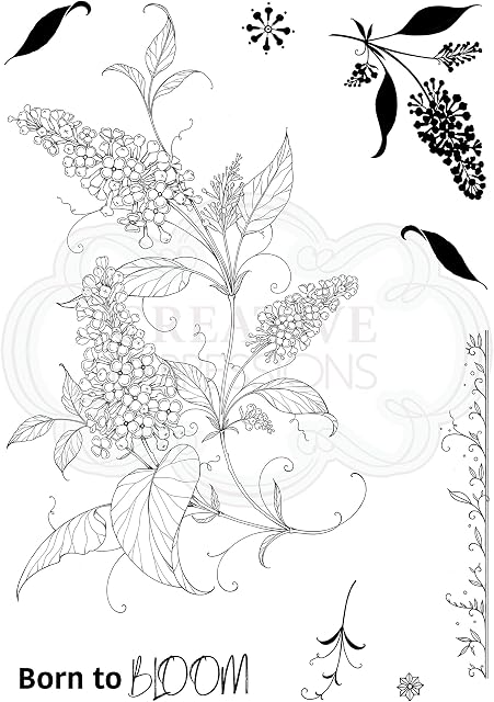 Pink Ink Designs Luscious Lilac-Clear Stamp Set, A5