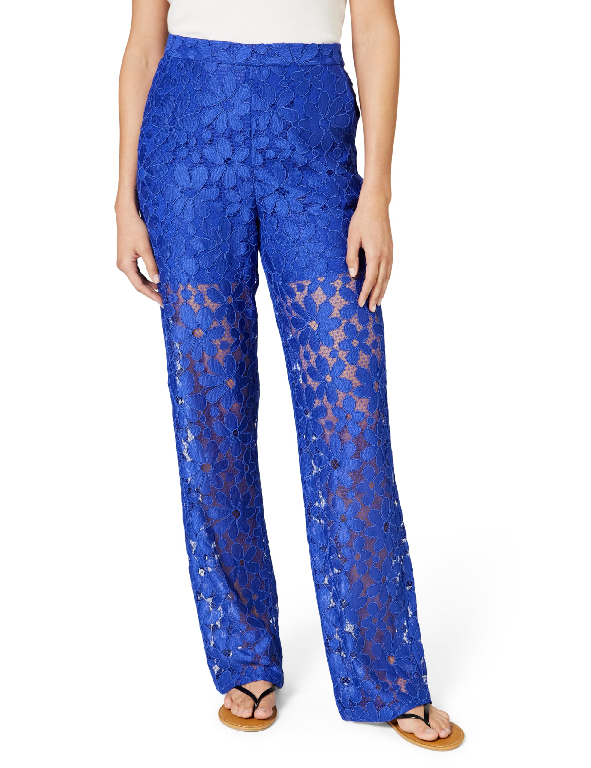 Desigual Damen Blau Pant_lacelong, 5031 Azul Noche, S