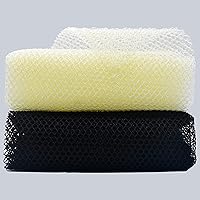 Vista 6 de 2 unidades exfoliantes africanas para el cuerpo, esponjas de red de lavado para ducha y baño (2 negras)