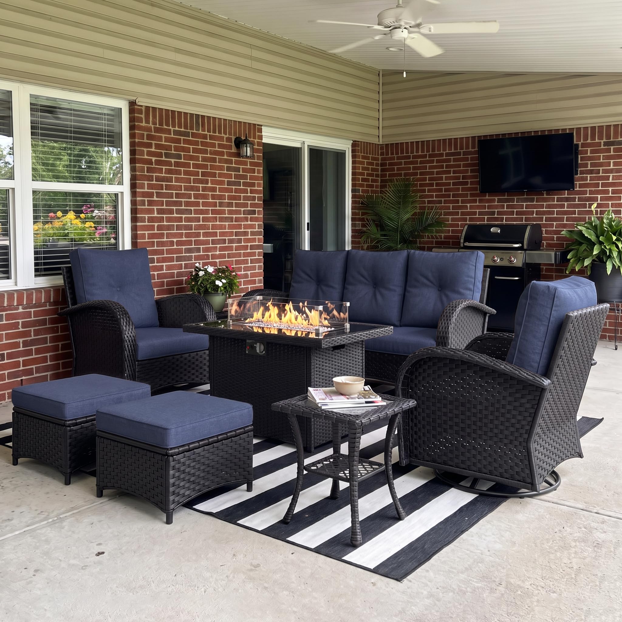 LayinSun 7-Piece Outdoor Patio Furniture Set