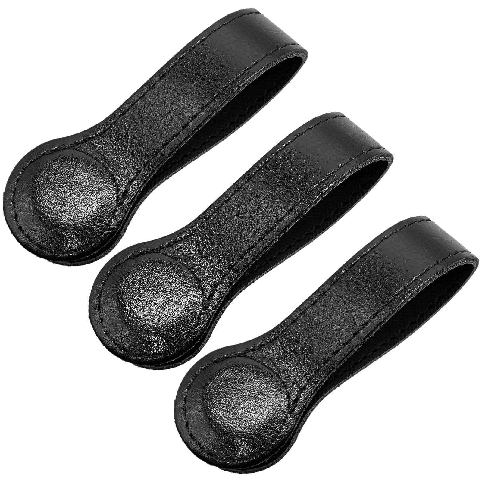 3er Set Magnetische Handtuchclips mit PU-Lederband, dekorative Bad Handtuchhalter mit starken Magneten, moderne Haken für Küchenhandtücher, zum Aufhängen in Bad, Küche und Waschküche