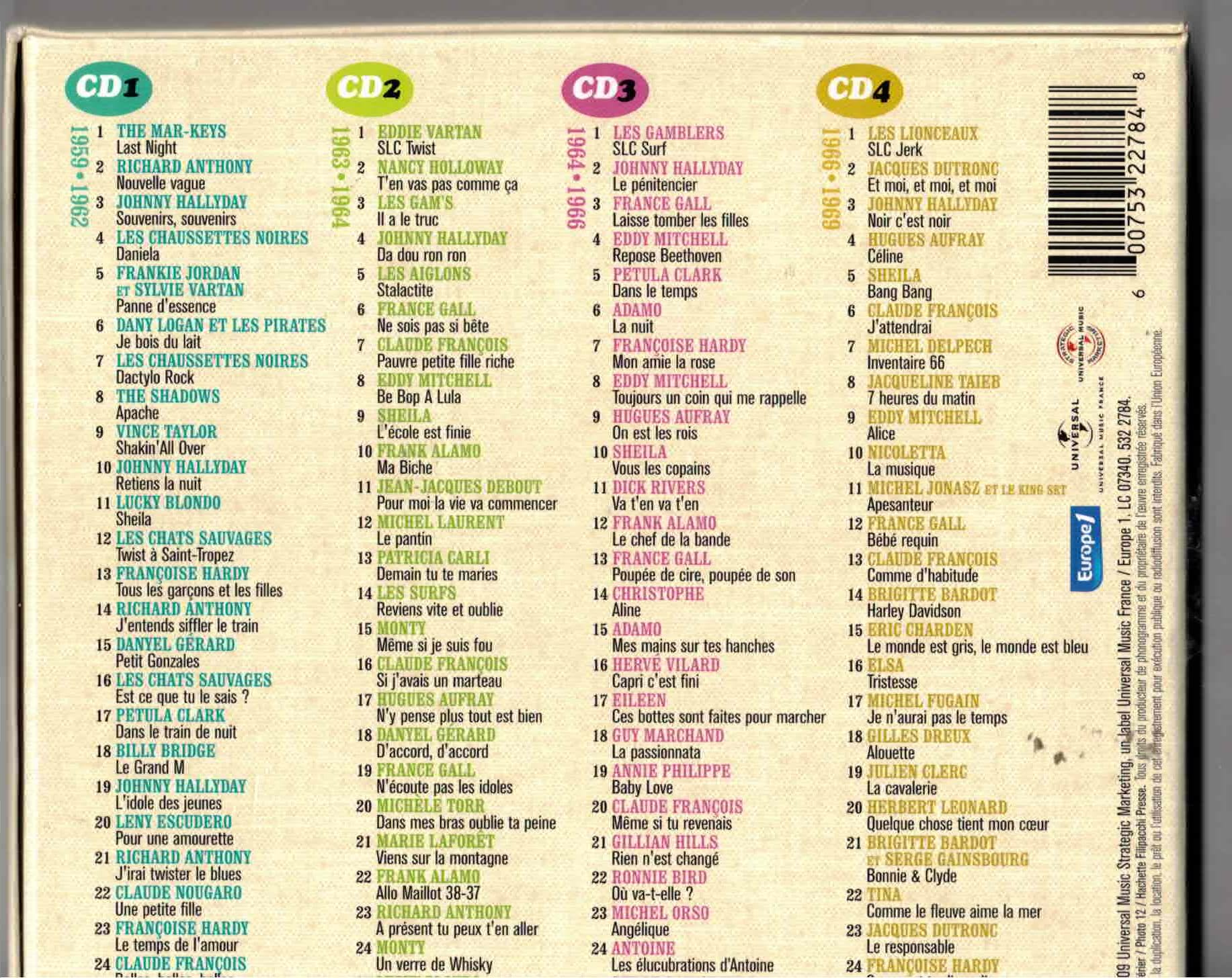 Salut Les Copains 1959-1969 : Les Années Radio /Vol.1 (Coffret