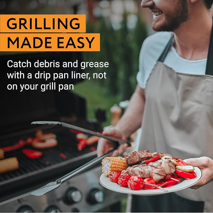 4 Pcs Customizable Drip Tray Liner Compatible With Traeger Pro 575, Pro 22, Pro