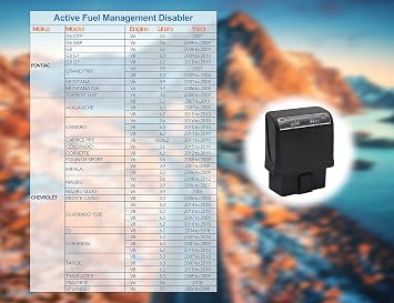 AFM/DFM Disabler,Active Fuel Management AFM Disable Device RA003 Compatible with V6 & V8 GM Motors