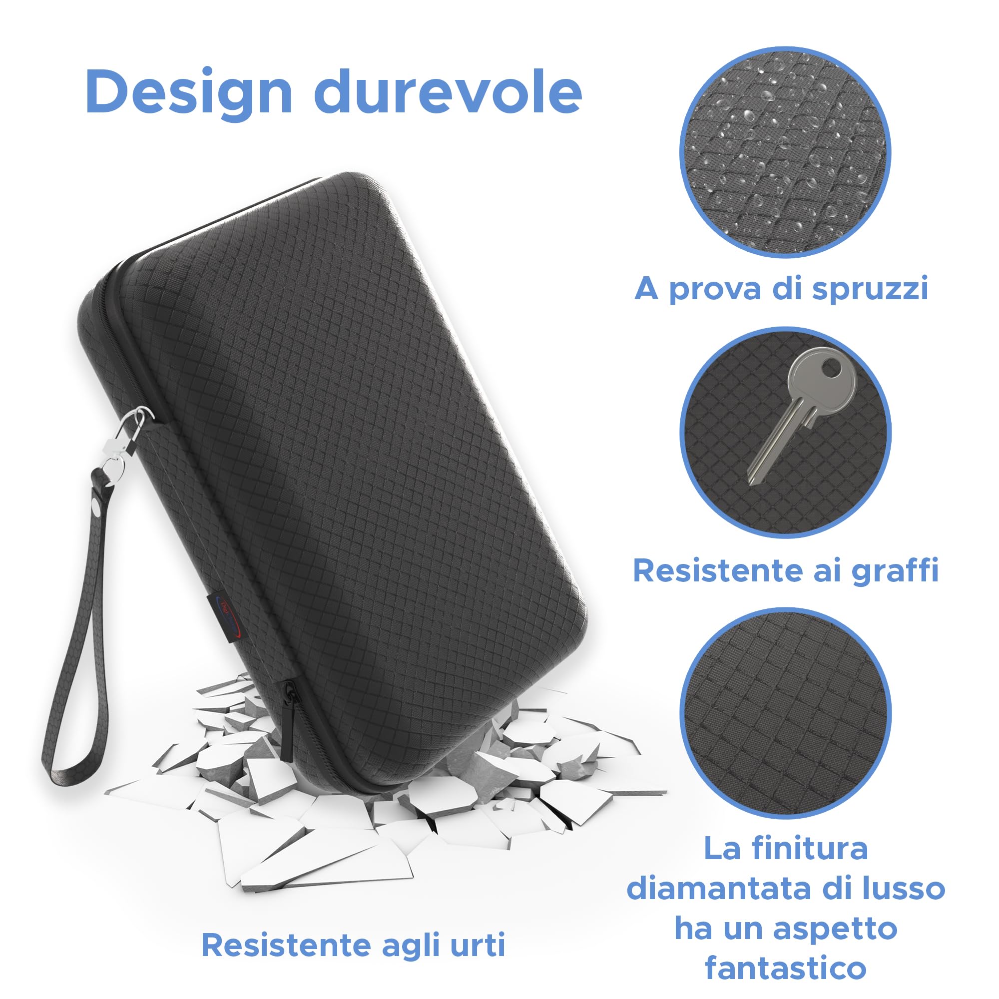 Custodia Antiurto Digicharge Per TomTom GPS 6 Pollici - Protezione Per Go Classic, Discover, Camper E Altri Modelli