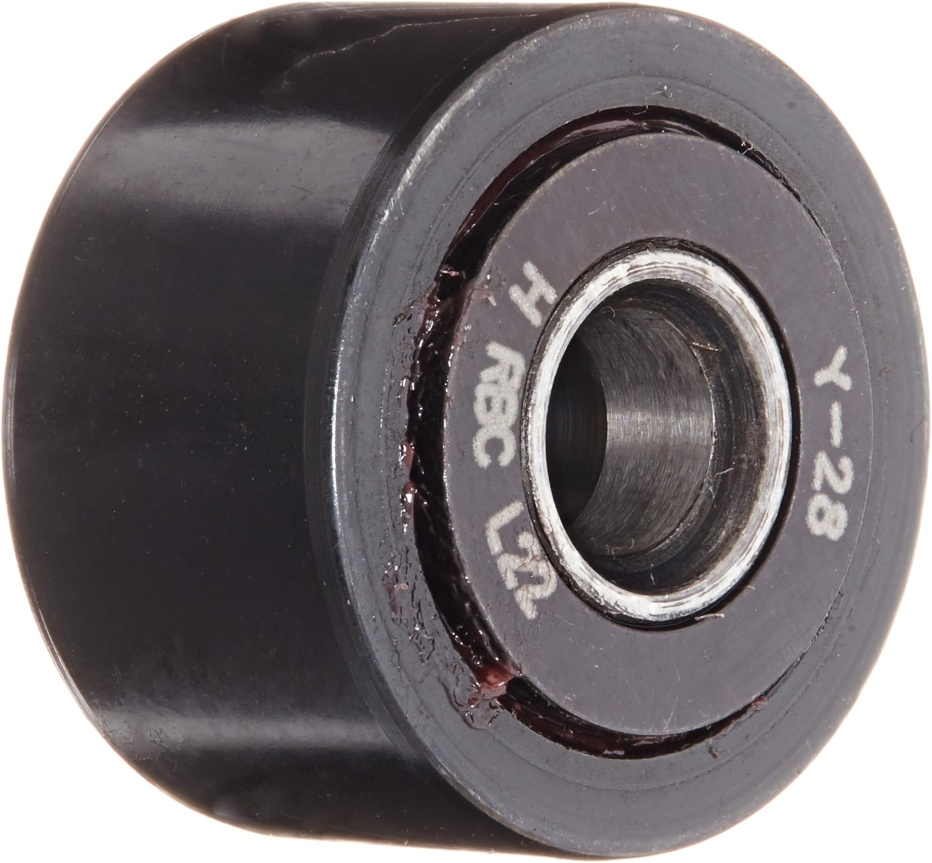 Y28 Track Runner Bearings, Yoke Type without Stud, Unsealed, 0.875" Outside Diameter, 0.2500" Inner Diameter