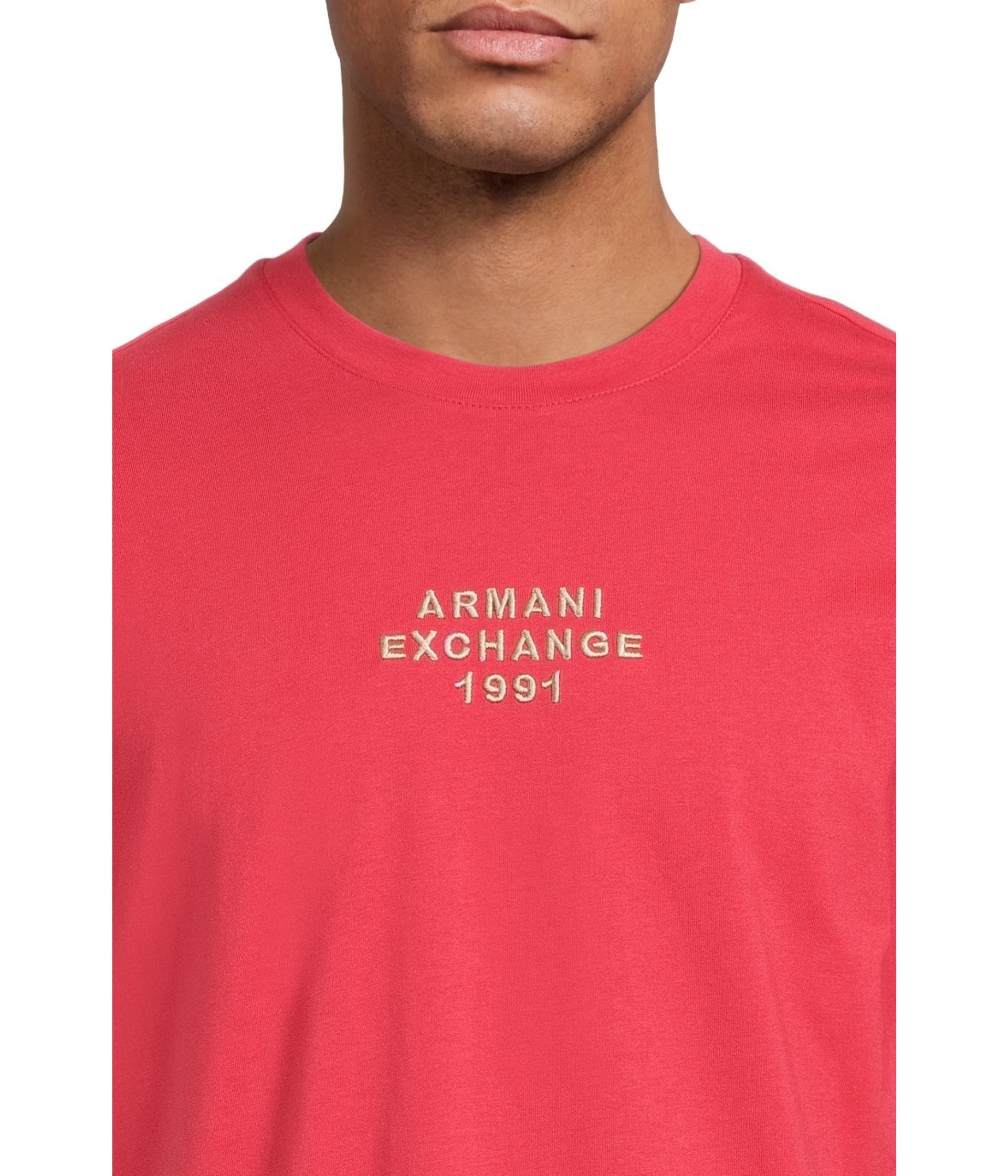 Armani Exchange Bold Armani Exchange 1991 Logo tee Camiseta Hombre (Pack de 1)
