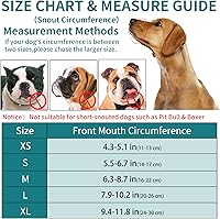 Vista 3 de Bozal para perros pequeños, medianos y grandes (azul, XL)