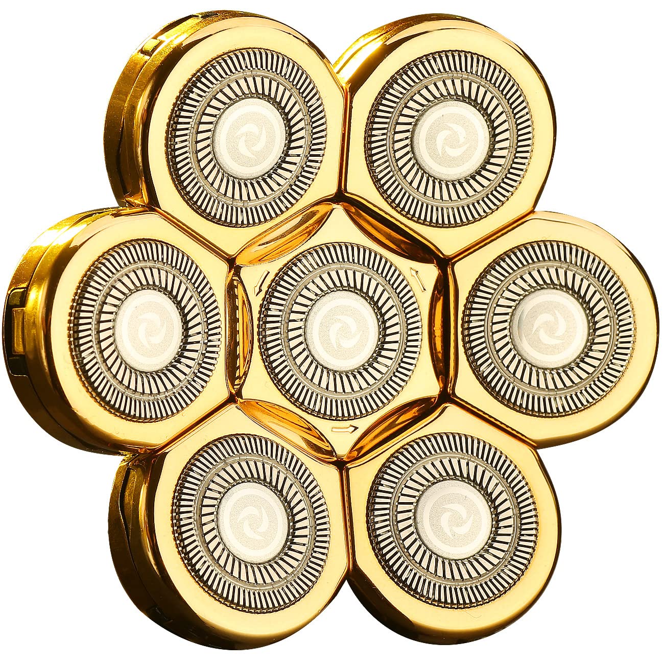 WAHFOX Universal 7 Gold Blades Shaver Replacement Heads for Mainstream Brands, Electric Shaver Head