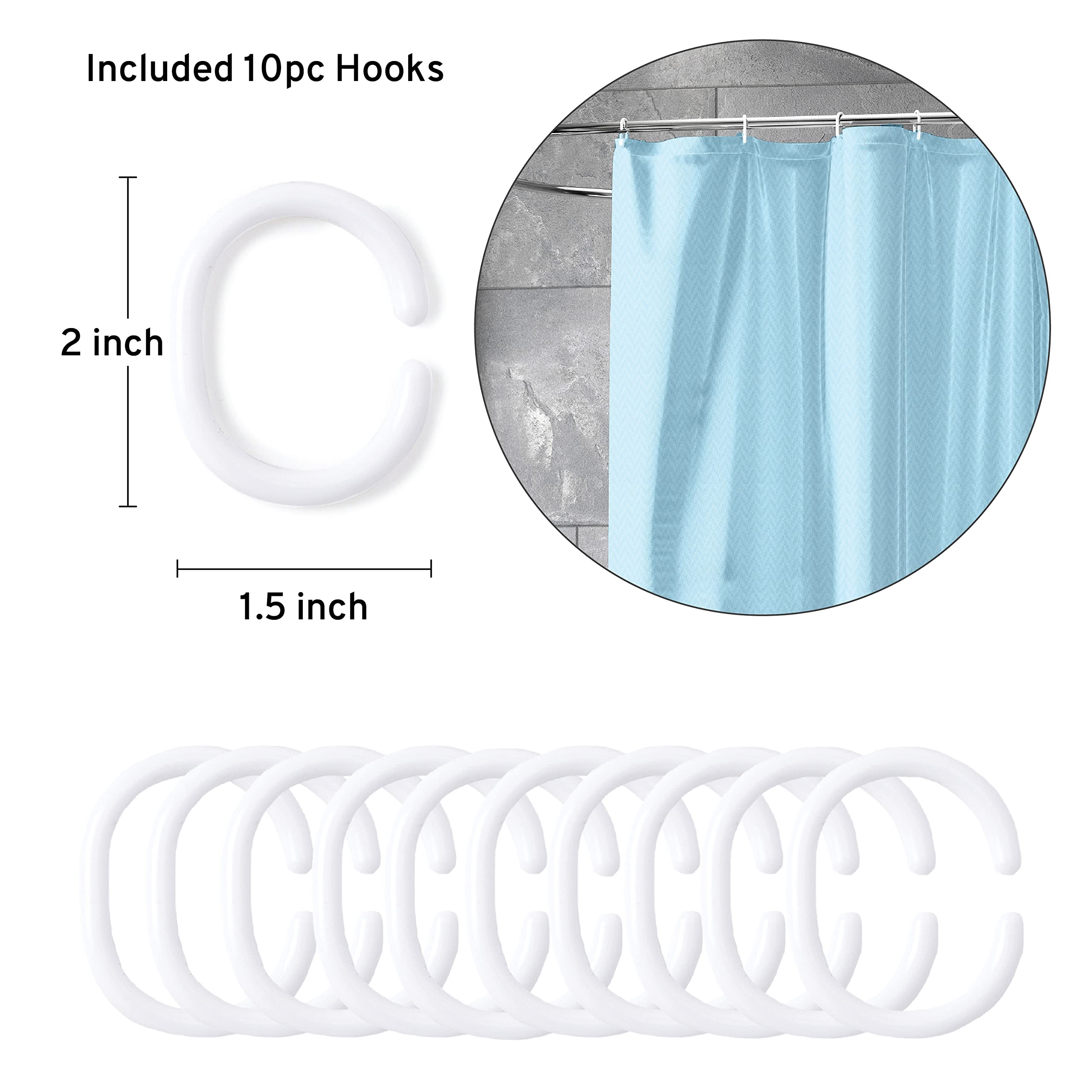 Rideau De Douche Furlinic Anti-Moisissure - Polyester, 85x180cm, Gris