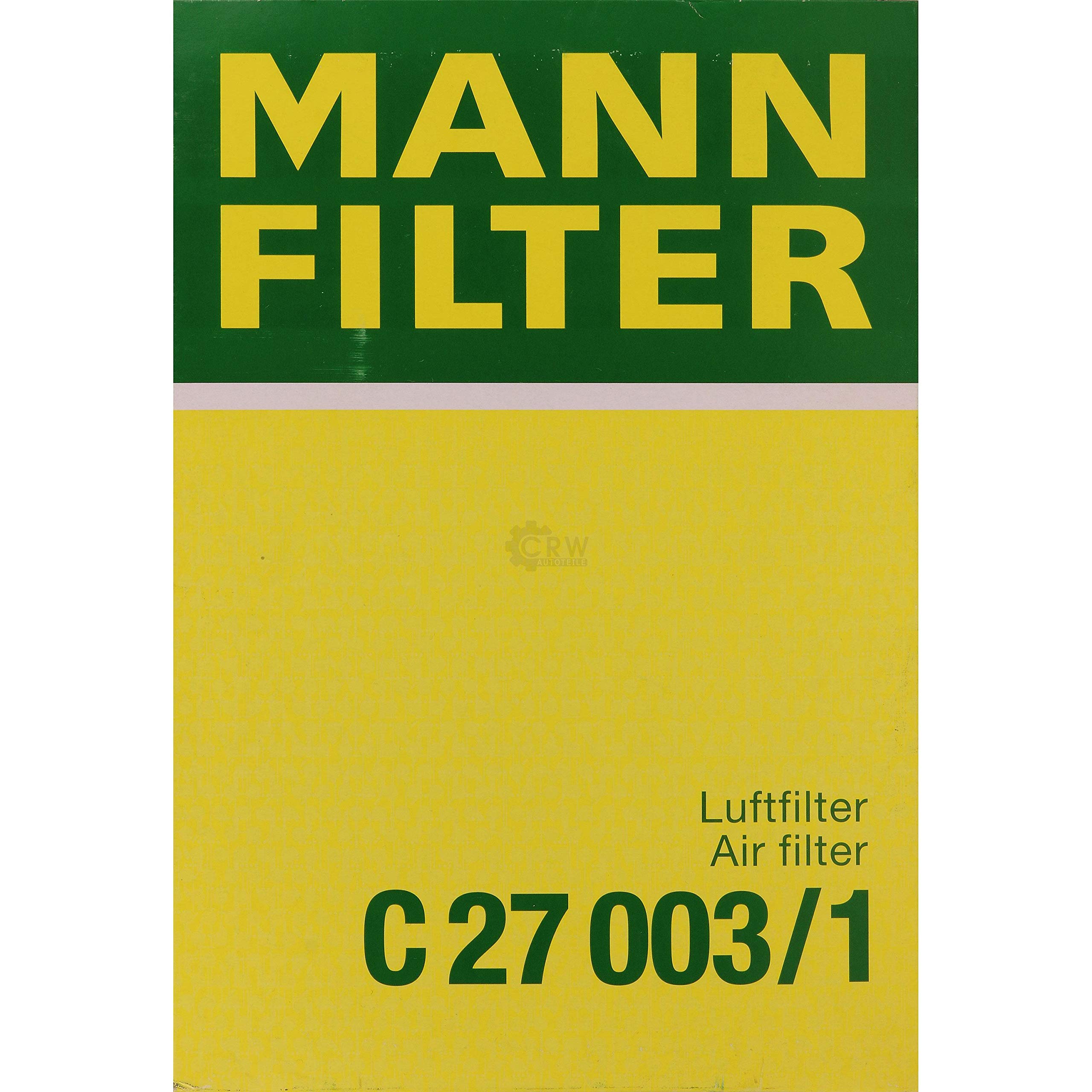 Paquete de inspección Kit de mantenimiento de filtros con filtro de aceite HU 719/7 x, filtro de aire C 27 003/1, filtro de combustible WK 728, filtro de habitáculo CU 2141, tornillo de