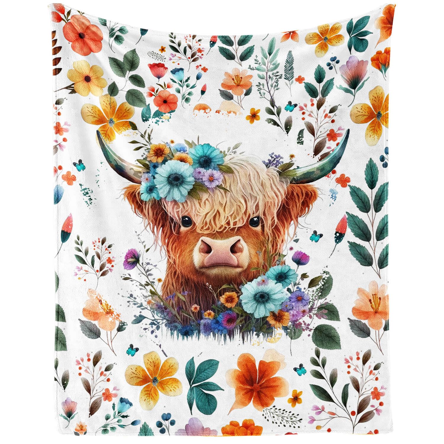 CaomeiWu Highland Cow Blanket, 40