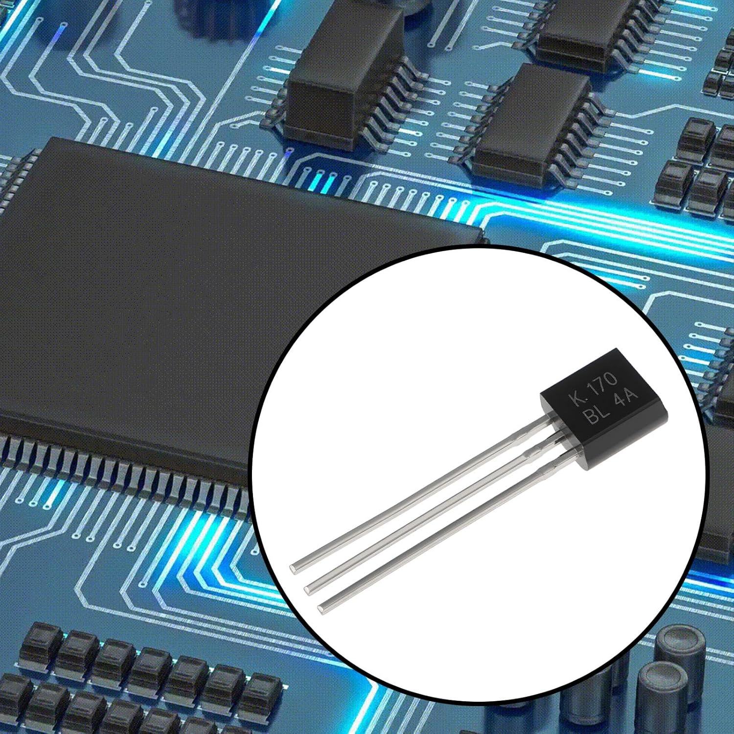 eMagTech 10pcs 3Pin N-Channel JFET Transistor 2SK170BL for Audio and Precision Electronics