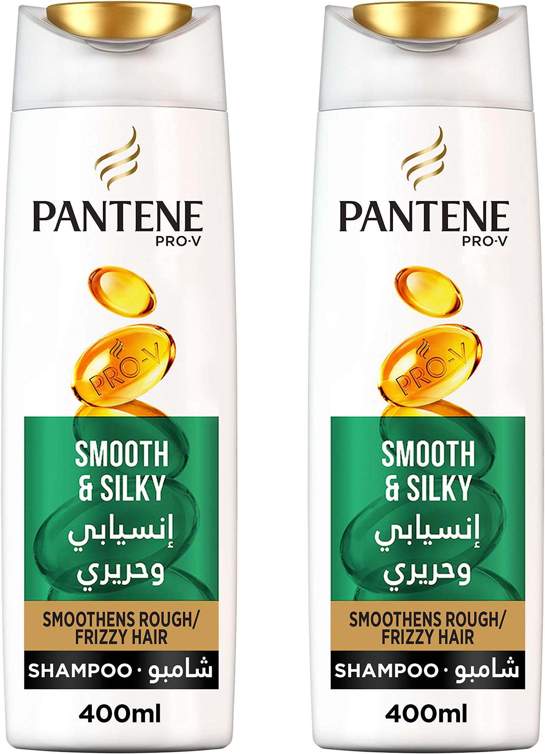 Pro-V Smooth & Silky Shampoo 2 x 400 ml Dual Pack
