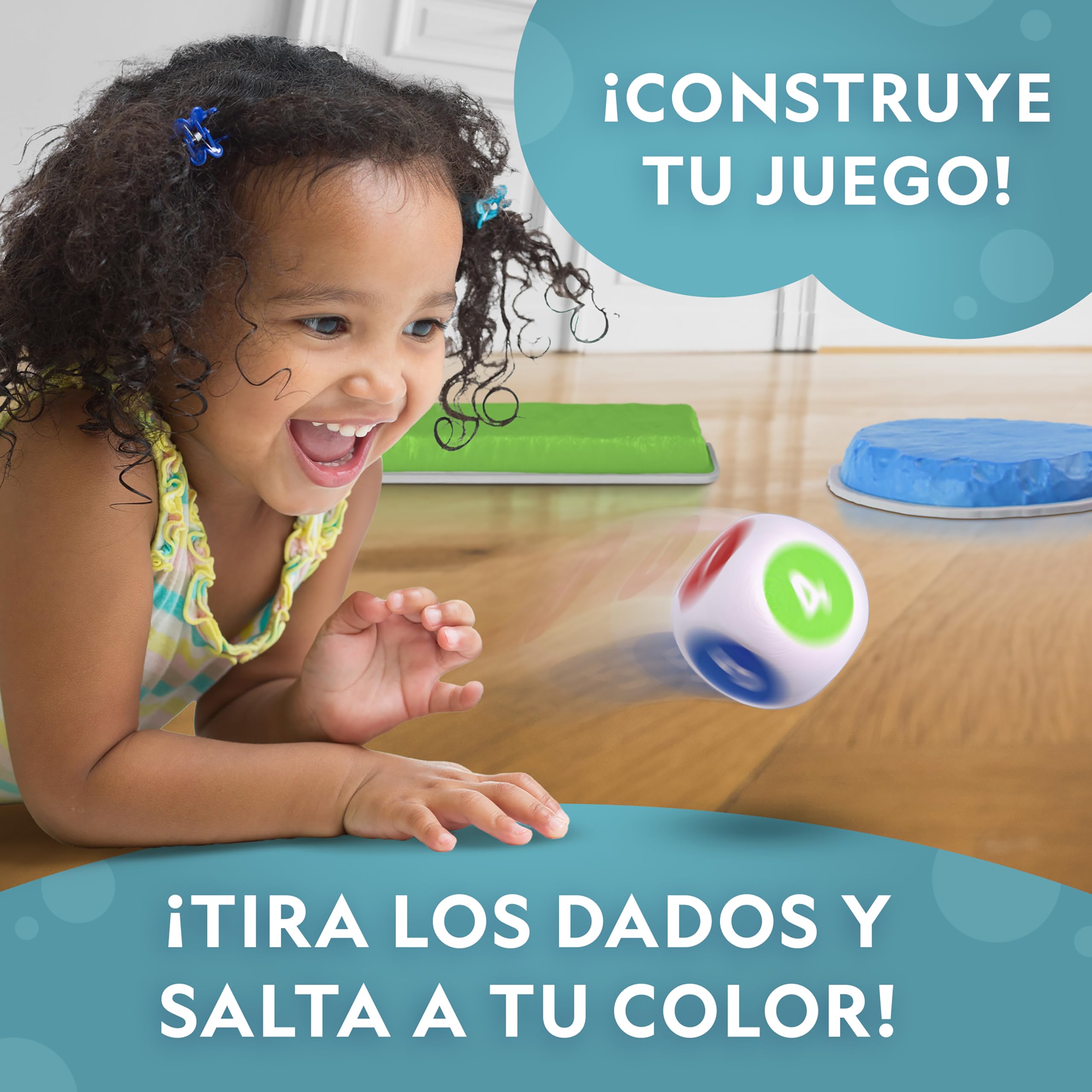 National Geographic Kids Piedras de Equilibrio y Barras de Balance – Set de circuito de obstáculos de 12 piezas para niños 3+ con dado de espuma, tarjetas Play & Learn y base antideslizante