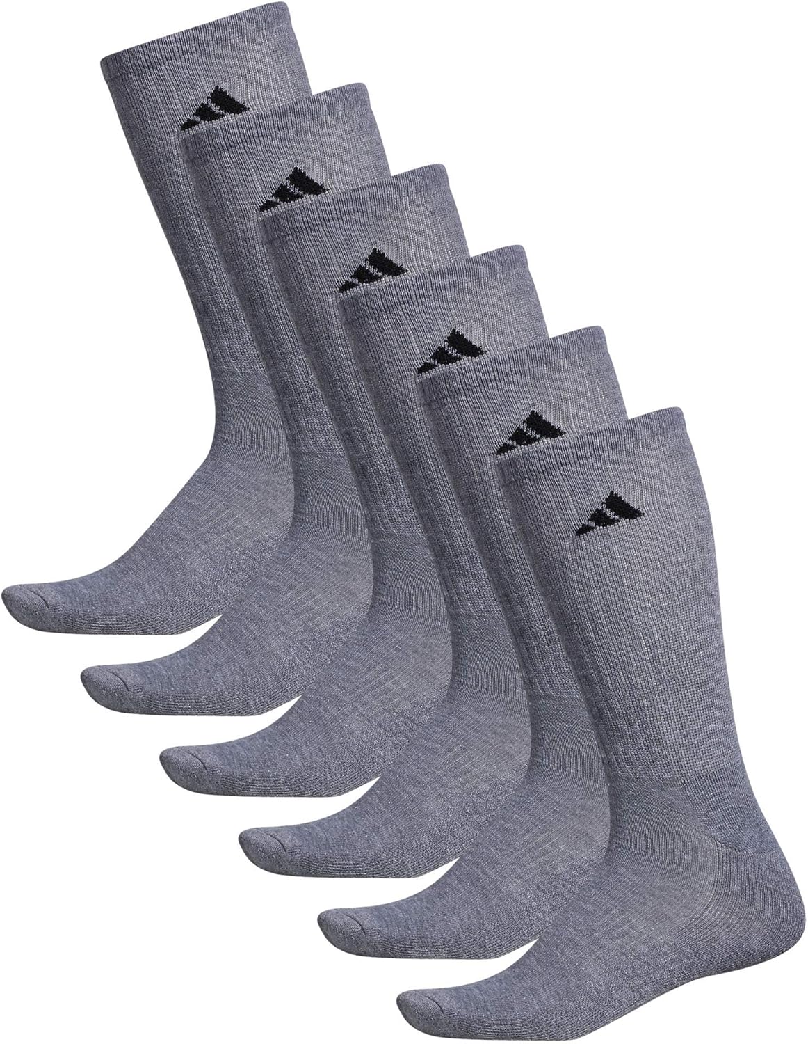 Vista 8 de adidas comodidad acolchada Athletic 6-Pack Crew Calcetines Hombre