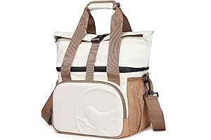 SUNNY BIRD 14L Large Insulated Lunch Bag, Leakproof and Dual Compartment Lunch...