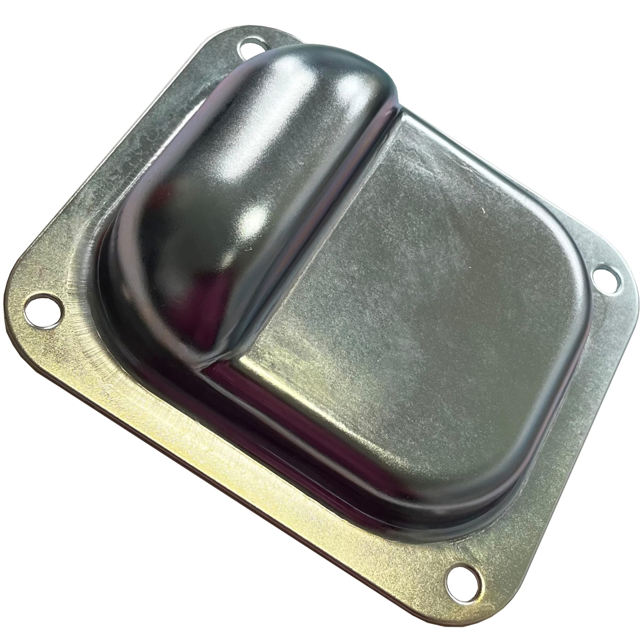 Parachoques de acero galvanizado para puerta batiente, 13,8 x 15,8 cm