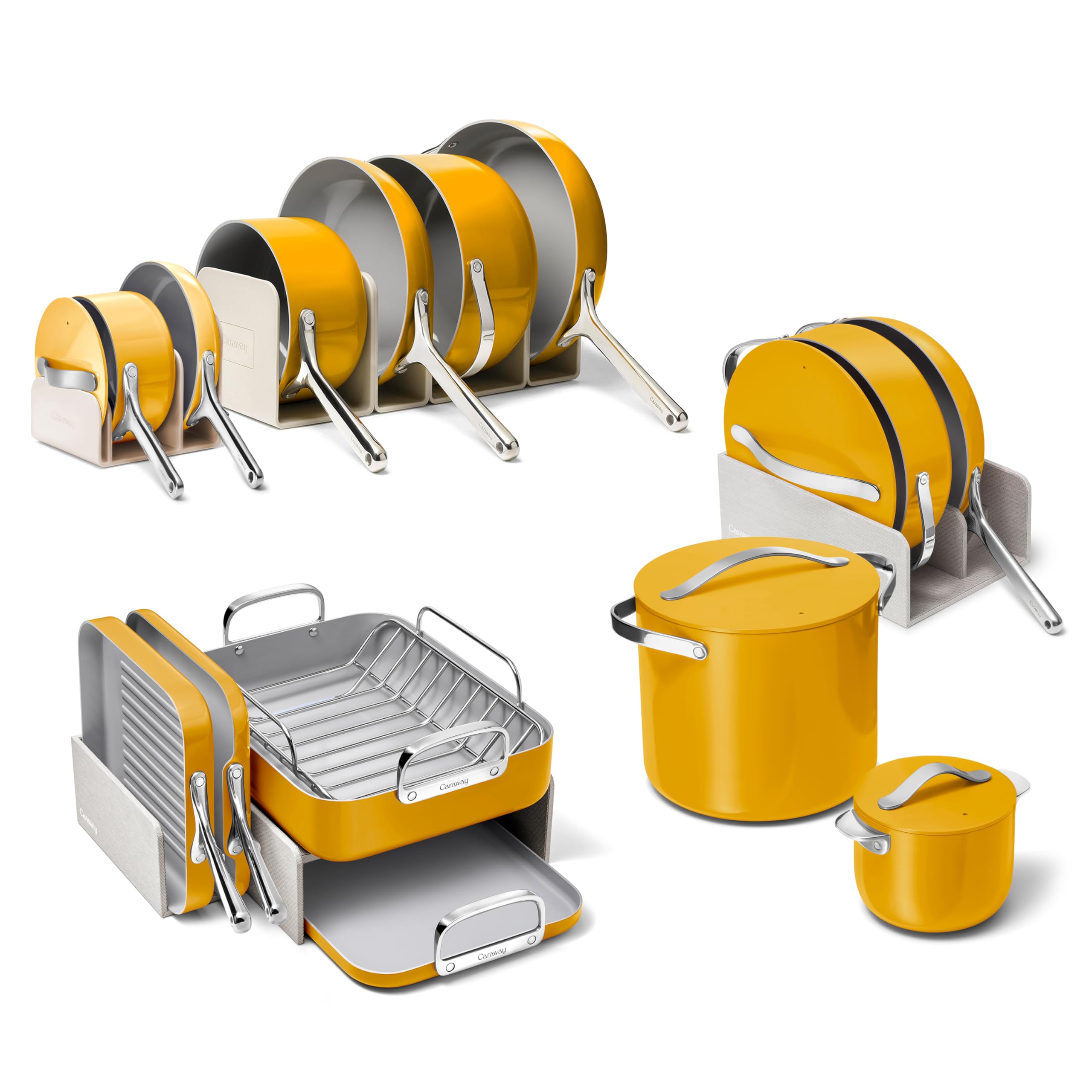 Caraway 31-Piece Non-Stick Ceramic Cookware Bundle