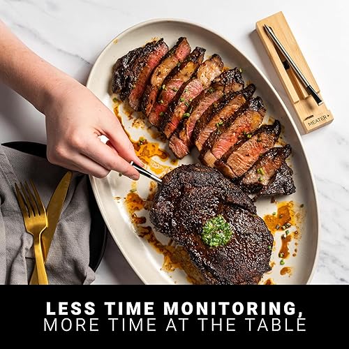 Miniatura 2 de MEATER Plus: Smart Bluetooth Wireless Meat Thermometer Digital BBQ, Grill, Oven, Smoker, Air Fryer, Kitchen Perfect for Steak, Chicken, Turkey