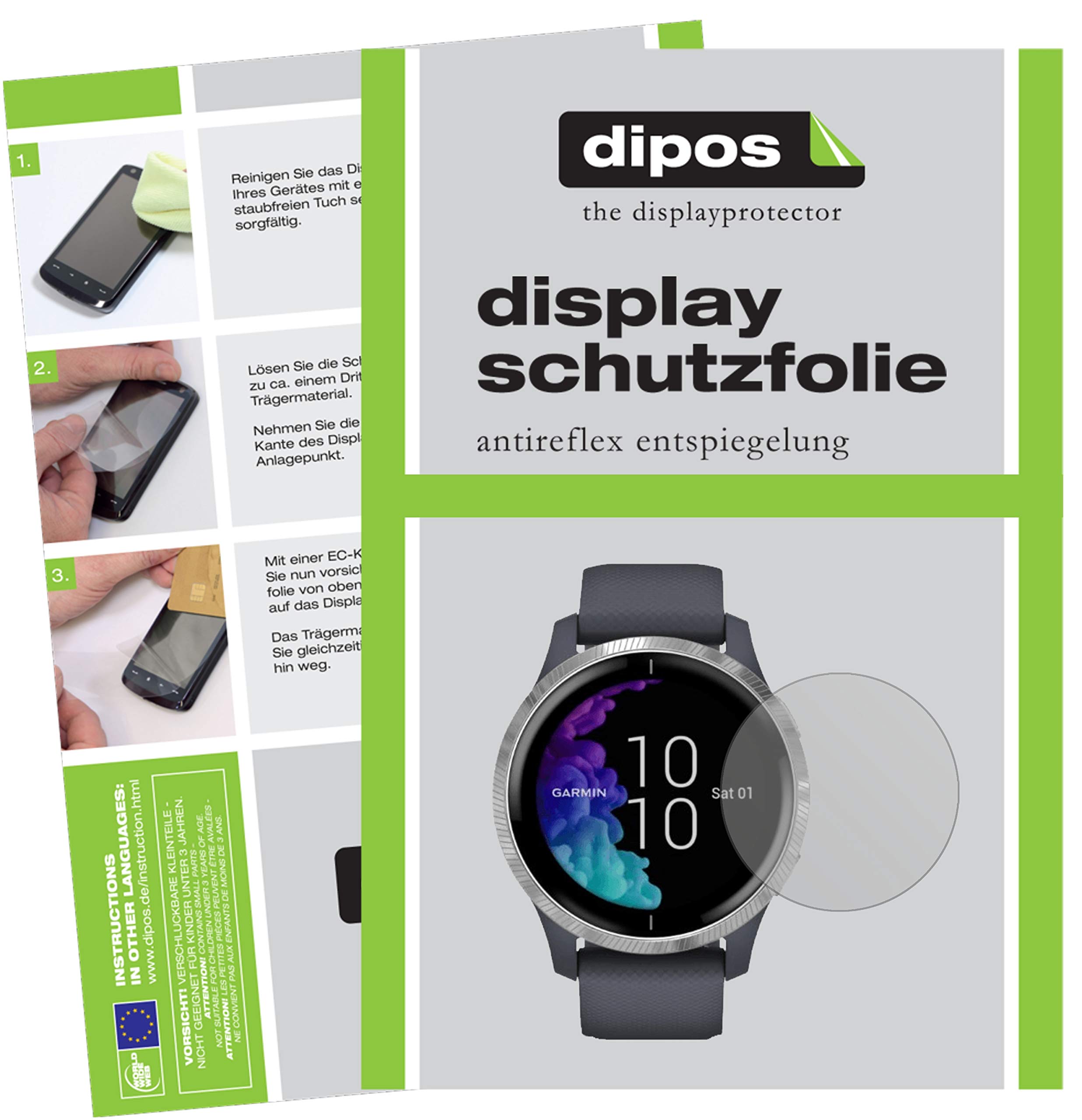 dipos I 6X Pellicola Protettiva Compatibile con Garmin Edge 25