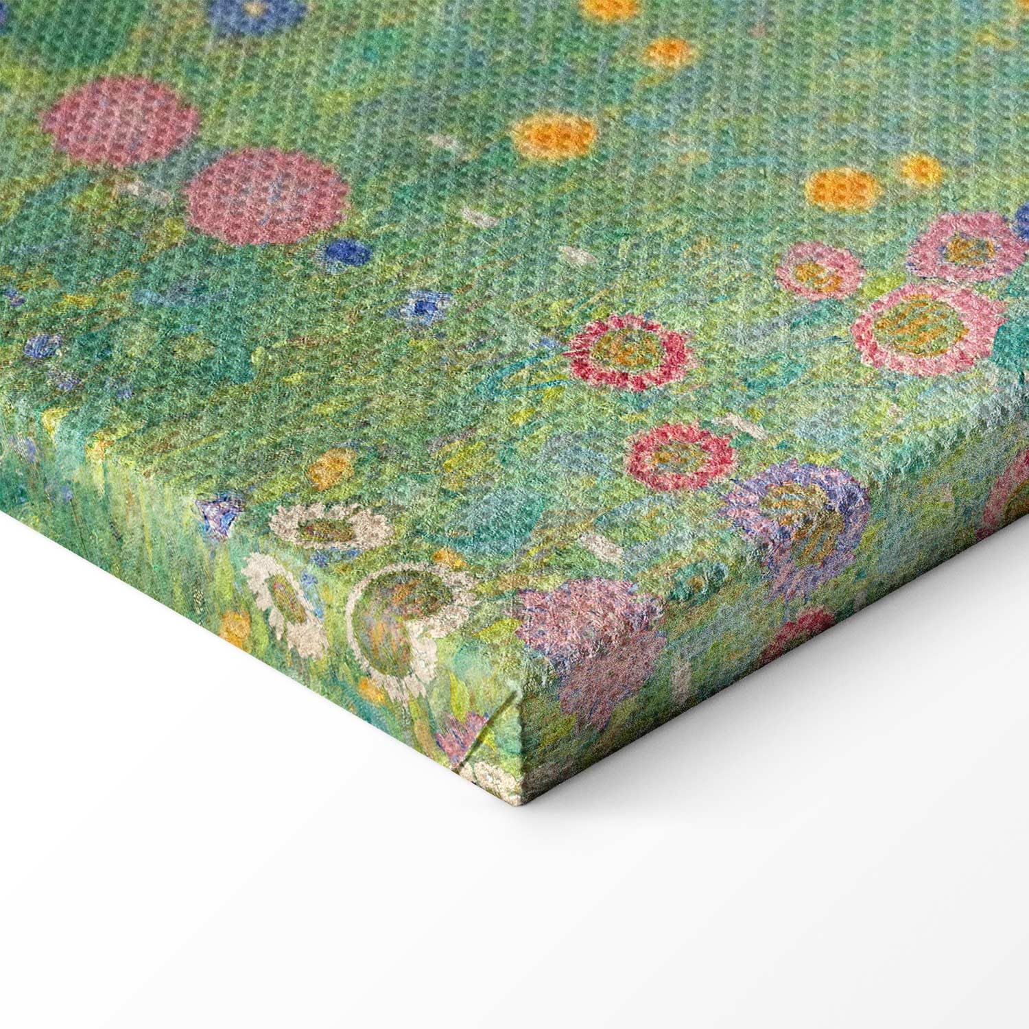 murando Quadro Gustav Klimt 80x80 cm 1 Pezzo - Stampa su Tela Strutturata XXL Grande - Quadri Moderni Soggiorno Grandi - Stampe da Parete Murale Arte Moderno Pittura - Fiori di girasoli da giardino
