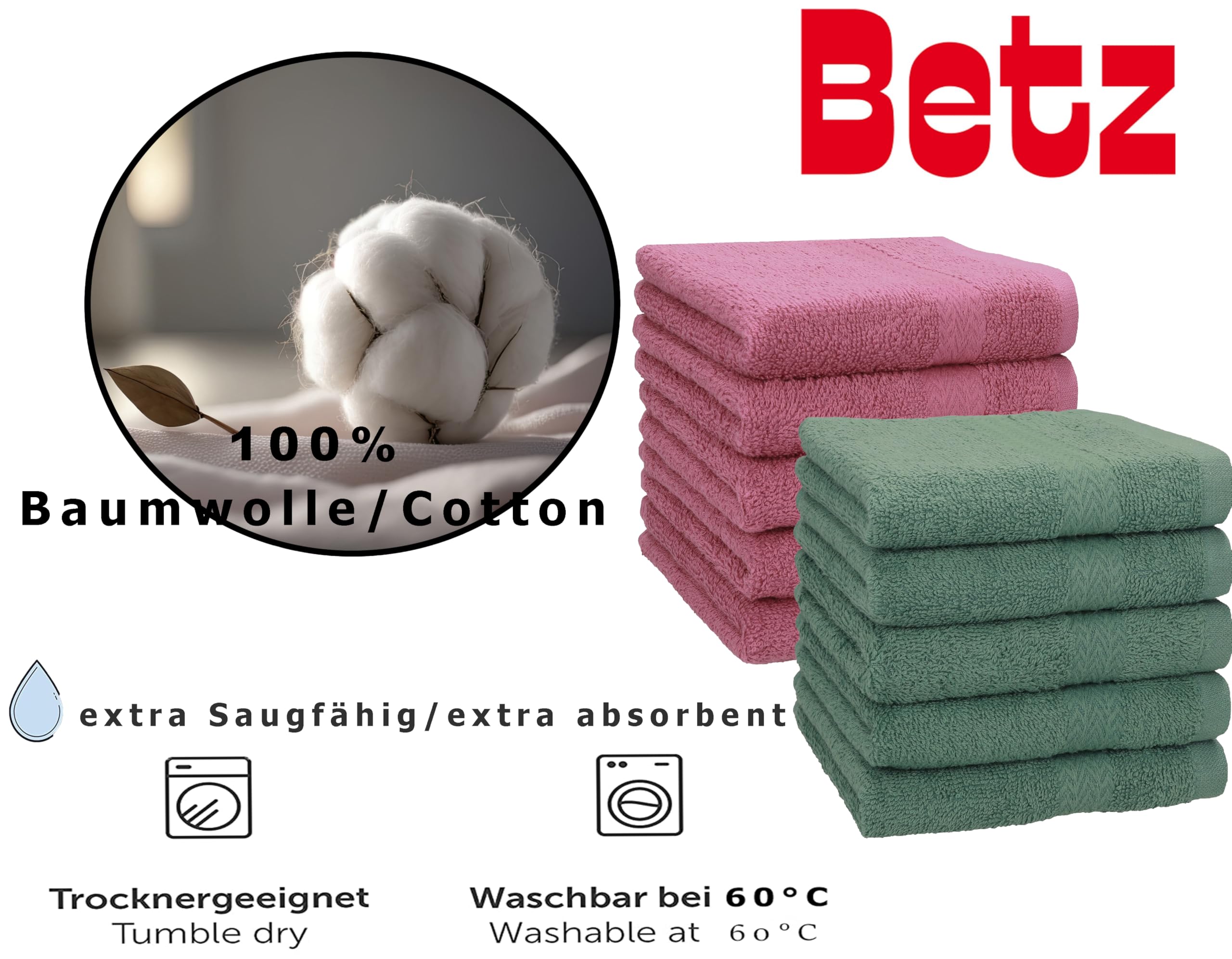 Betz 10 Lavette Salvietta Asciugamano Per Il Bidet Premium