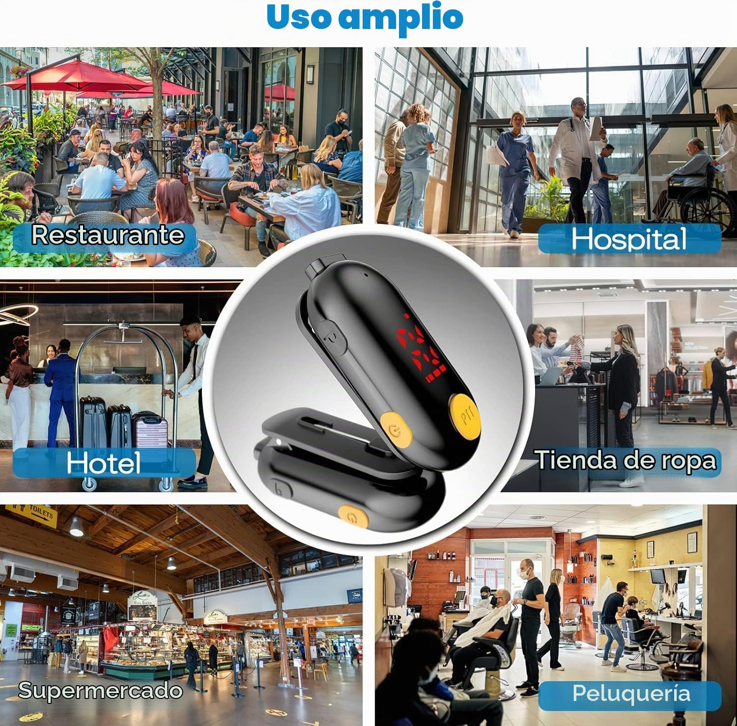 SMP Super Mini Walkie Talkie Profesionales, Radio Portátil de Dos Vías con Transmisor FM para Restaurantes, Deportes al Aire Libre, Supermercados, Lugares de Trabajo, PMR446, 16 Canales CTCSS DCS