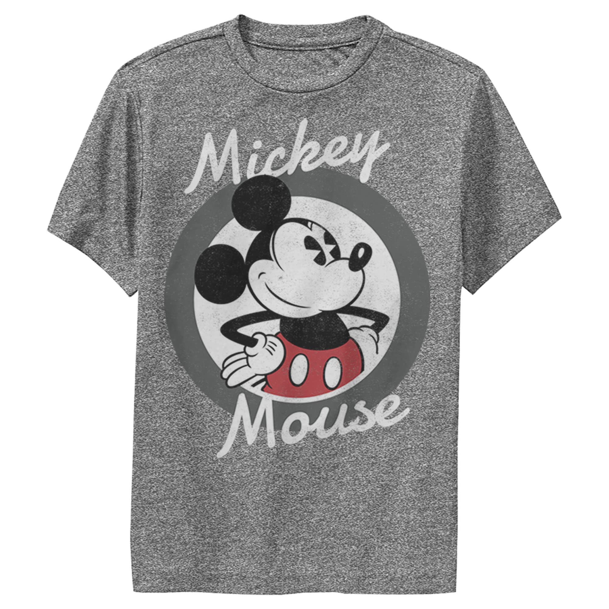Tee-shirt Mickey Mouse Disney garçon anthracite en maille performance taille M - 6