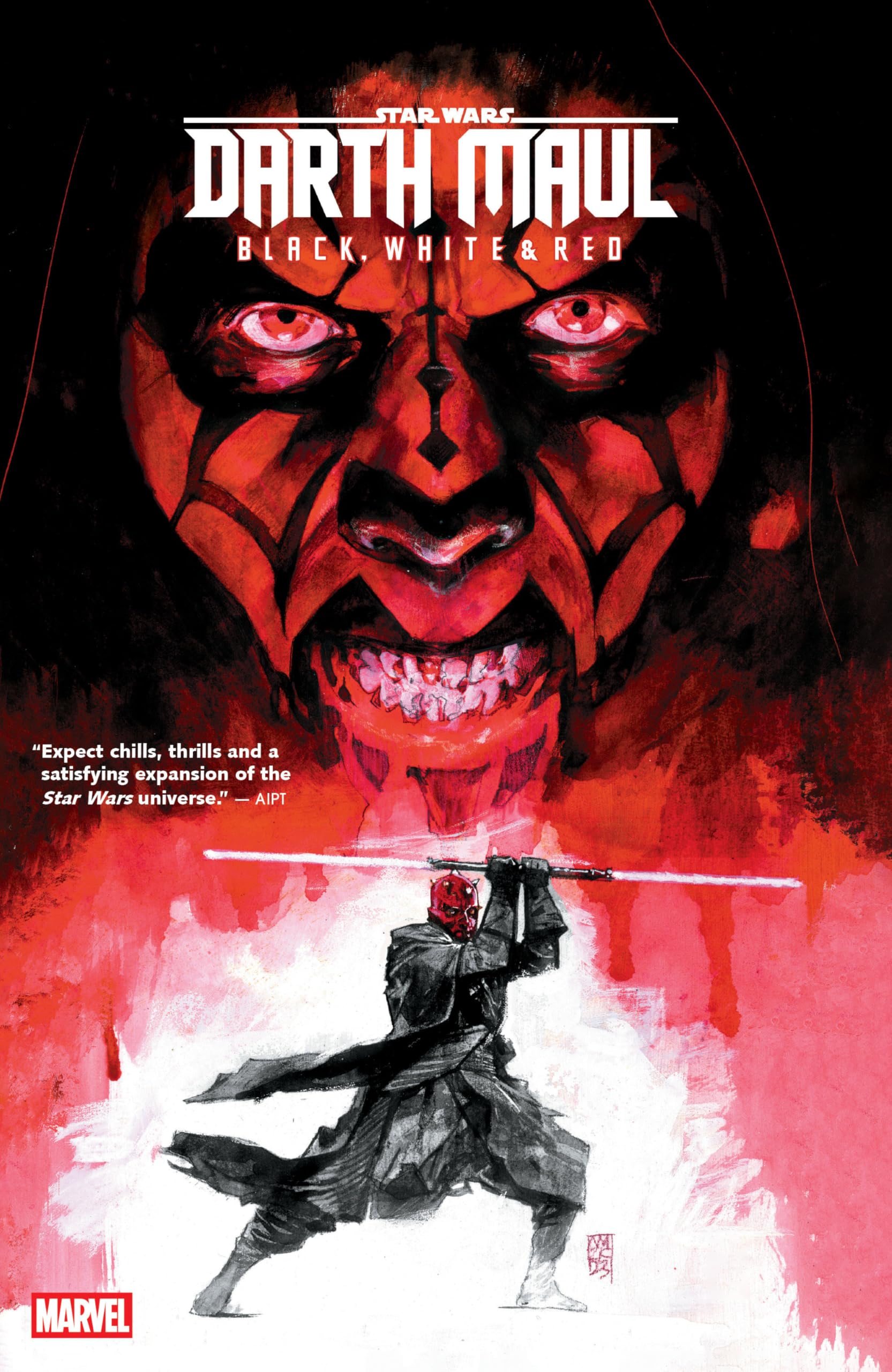 STAR WARS DARTH MAUL BLACK WHITE AND RED GRAPHIC NOVEL Collects 4 Part Series