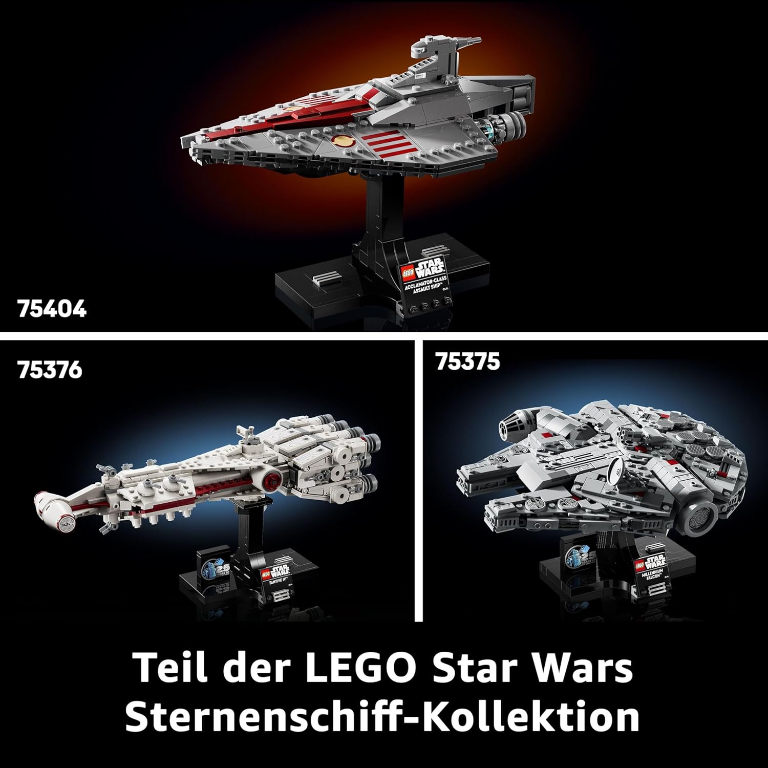 LEGO Star Wars Home One Starcruiser Display-Ansicht