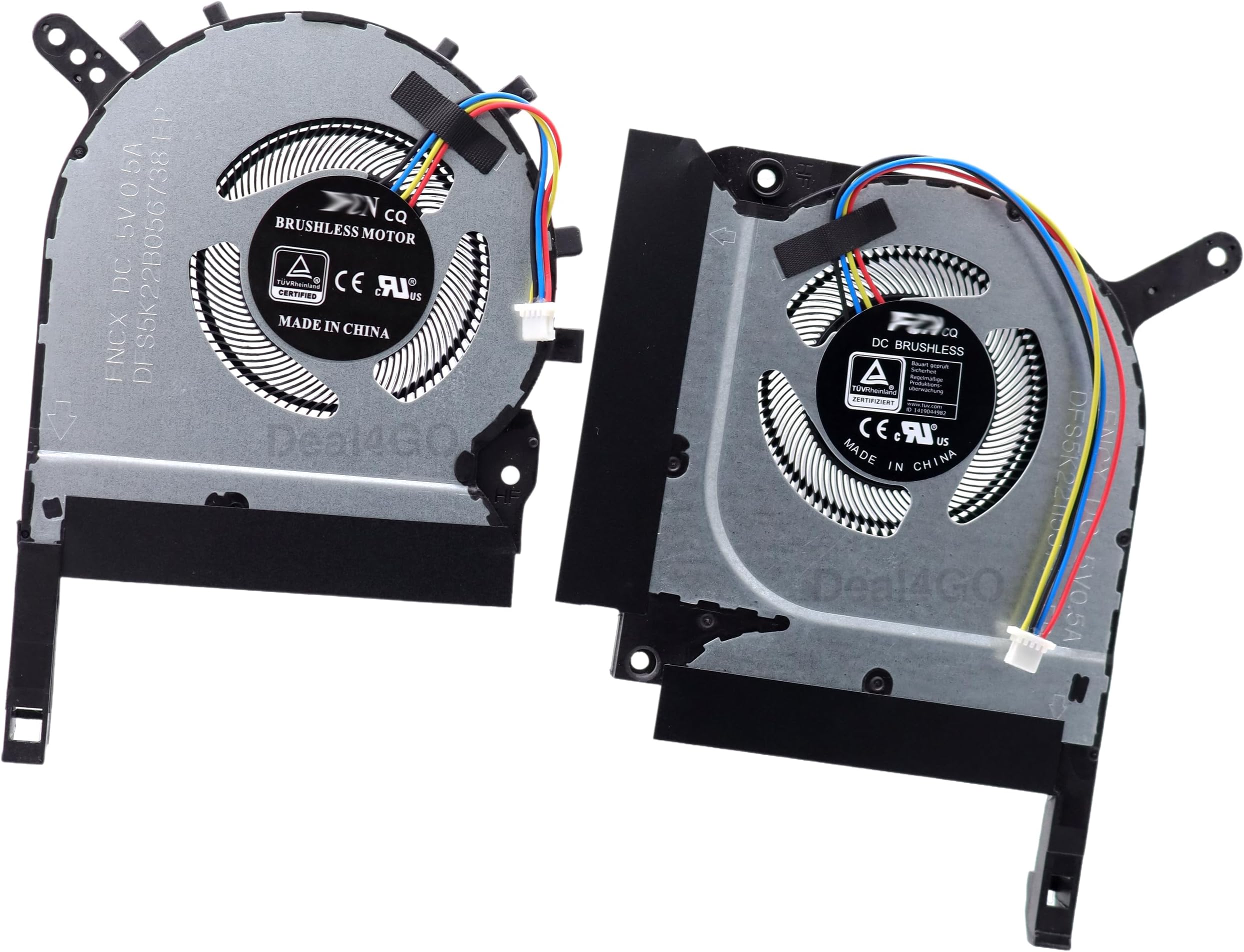 Deal4GO 83-Blades CPU & GPU Graphics Cooling Fan Replacement for ASUS FX506 FX505 FX566 FA506 FX705 FX506LH-AS51 FX505DT