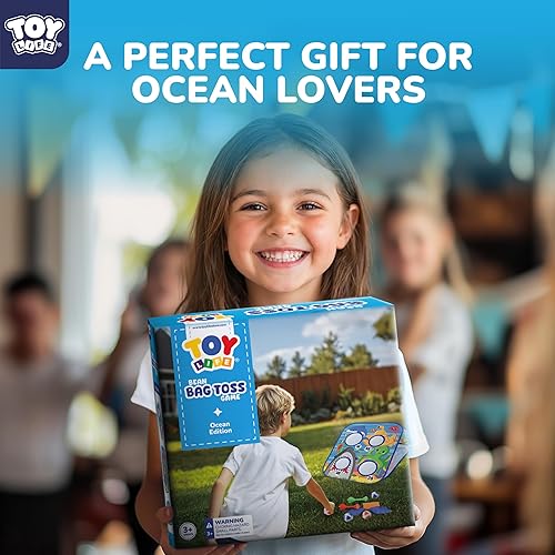 Miniatura 7 de TOY Life Juguetes al aire libre para niños de 4 a 8 años, lanzamiento de bolsas de frijoles, juegos de patio exterior para niños, Cornhole, juegos