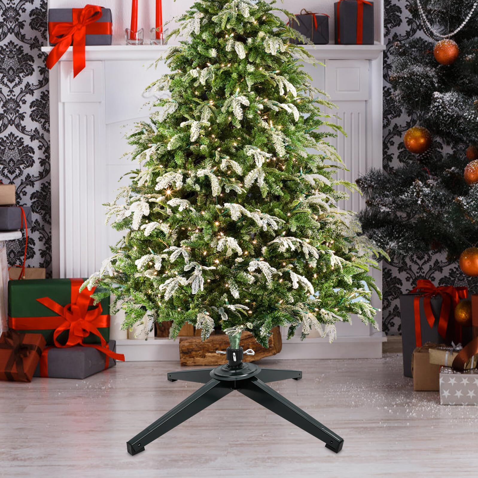 Veemoon Base del Árbol de Navidad Soporte para Árbol de Navidad Artificial Hogar Interiores