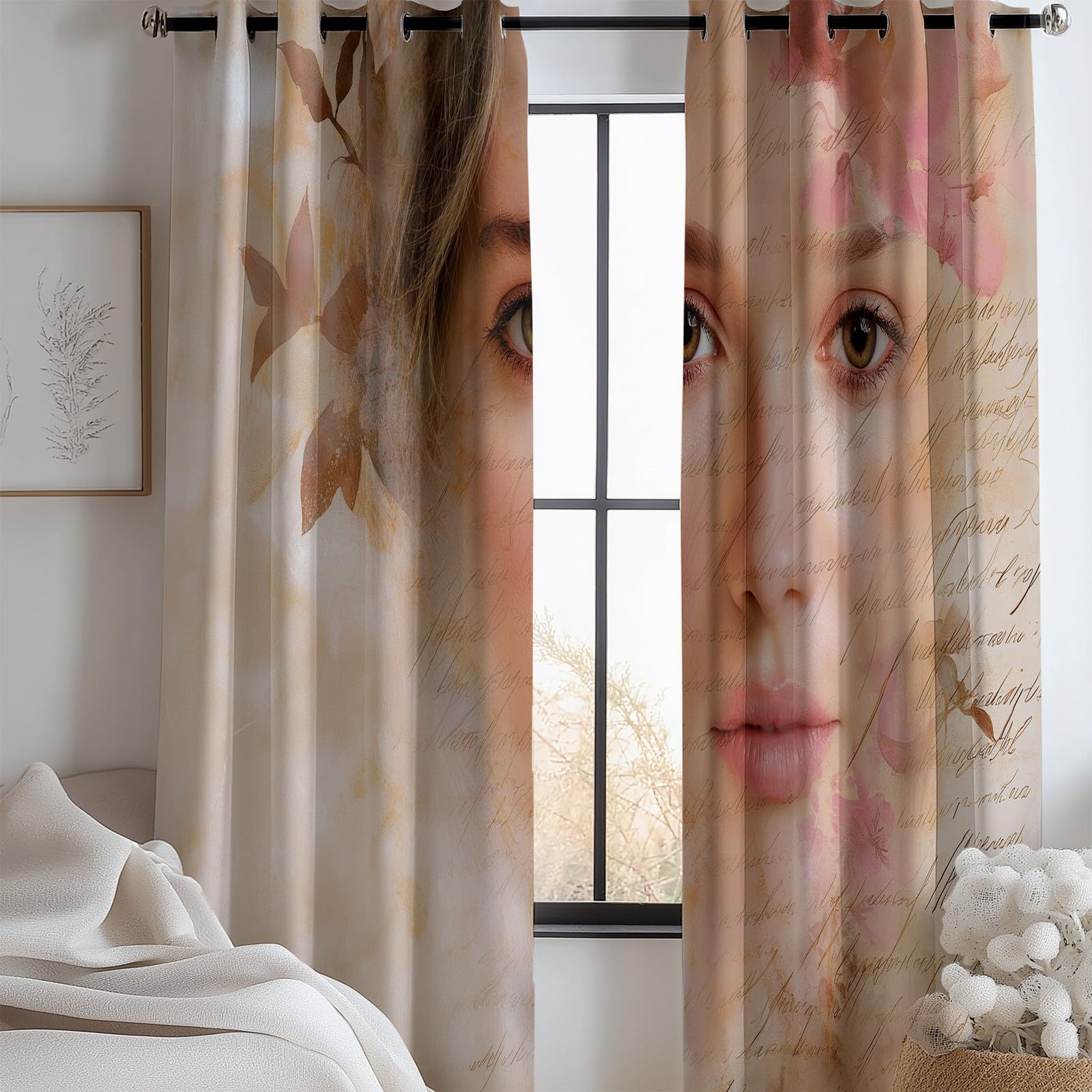 Rideau occultant imprimé pour chambre d'enfant et salon cosy