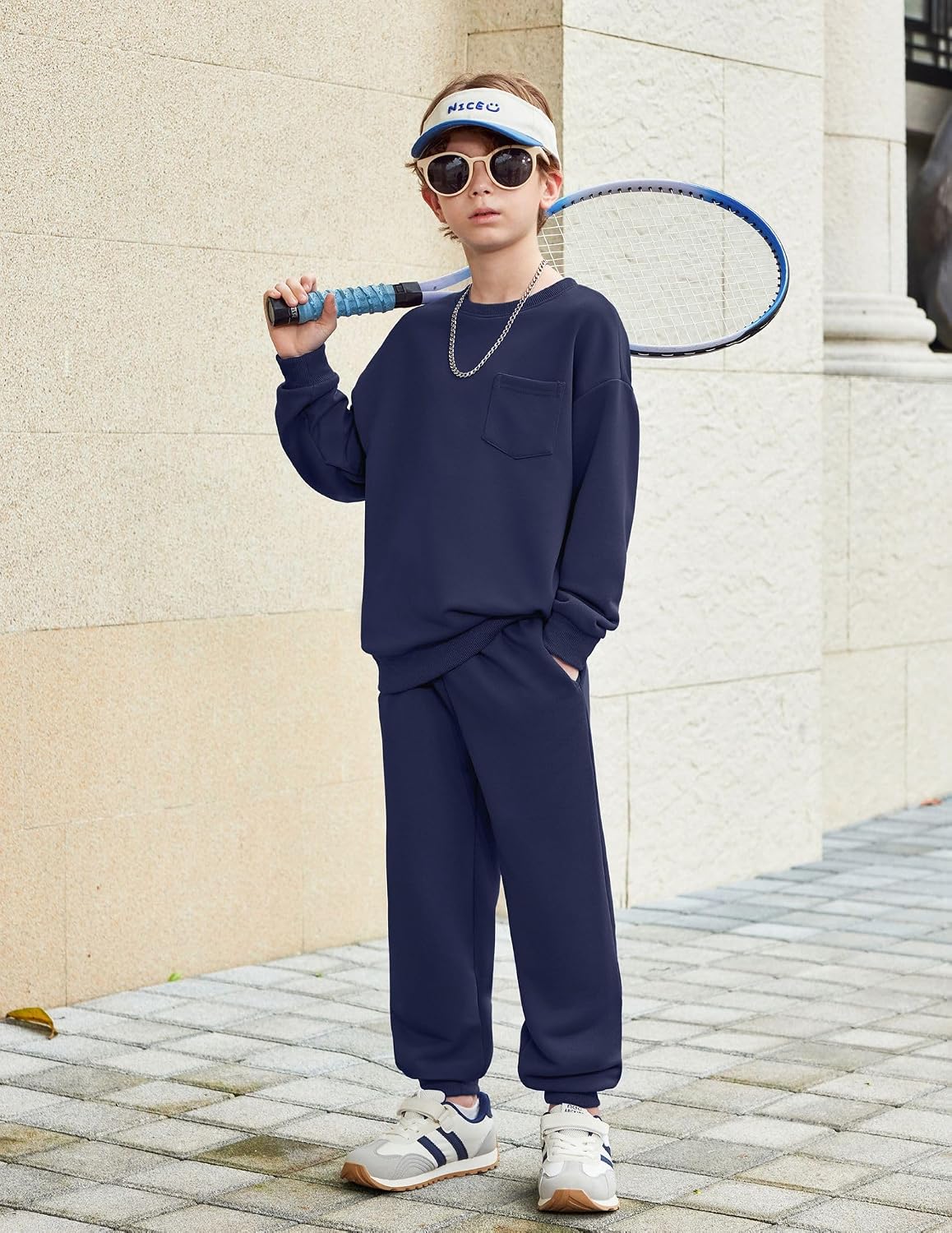 Arshiner Boys Clothes 2 Piece Fashion Fall Outfits Oversize Sweatsuit Sets