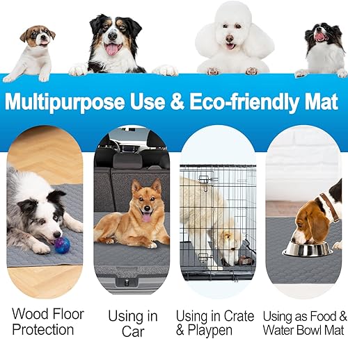 Miniatura 6 de Casa Paw Almohadillas lavables para orinar para perro, extra grandes, almohadillas reutilizables de rápida absorción, almohadillas antideslizantes