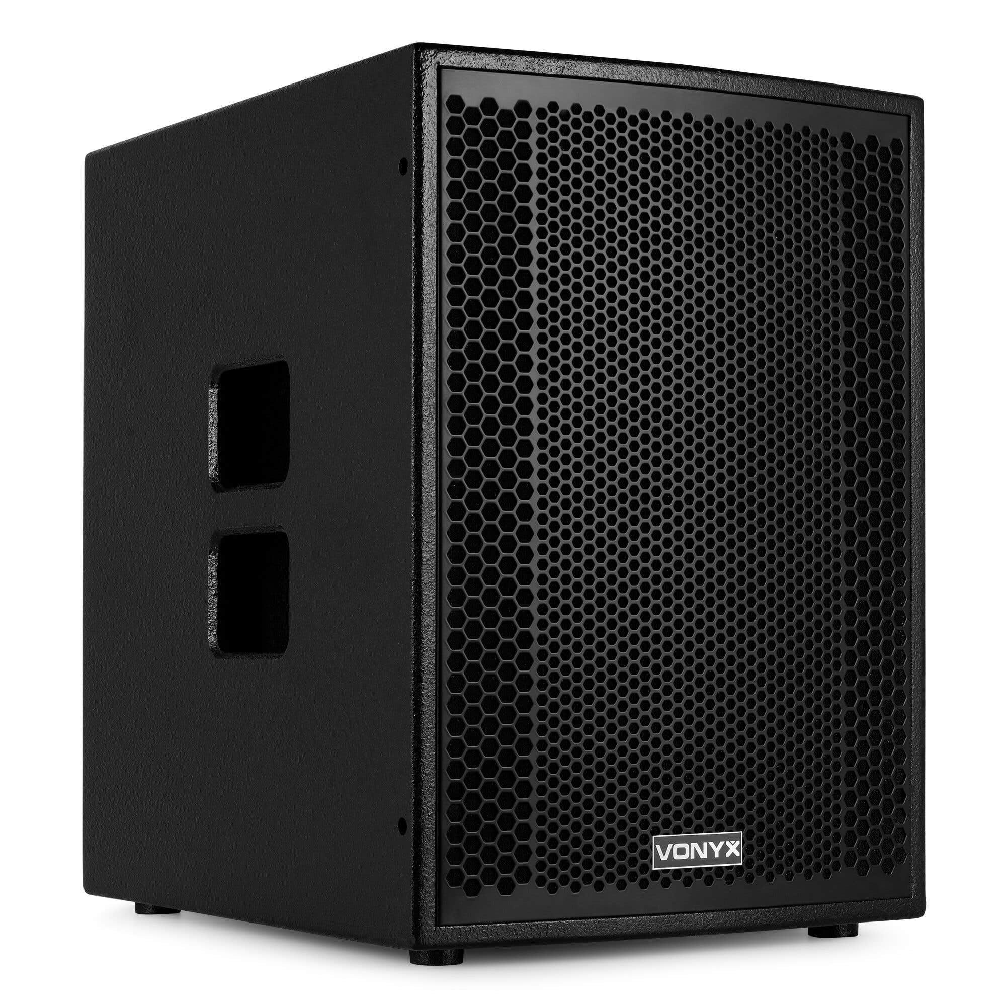 Vonyx VX915 – Sistema Line Array PA 2.1 con subwoofer Activo de 15 Pulgadas, 1400W, Bluetooth 5.0, reproducción USB, procesador DSP, Equipo Sonido DJ, Eventos, directos Profesionales