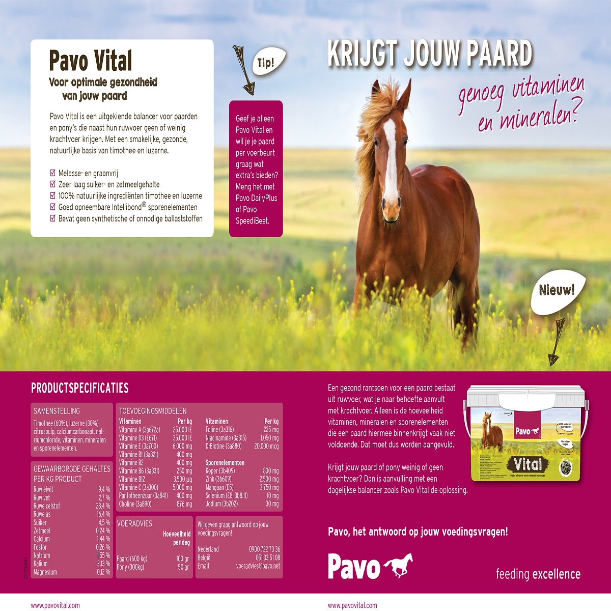 Unbekannt Pavo Vital 8 kg (– microred – Saco)