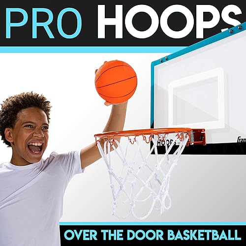 Miniatura 6 de Franklin Sports Mini aros de baloncesto para interiores sobre la puerta y juegos de baloncesto, accesorio perfecto para dormitorio y oficina