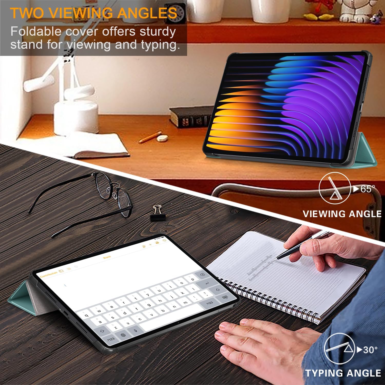 Case Compatible with Xiaomi pad 8/8 pro,xiaomi pad 7/7 pro 11.2 inch 2024 Cover,Slim Stand Back Shell Protective Smart Cover with Auto Wake/Sleep Function