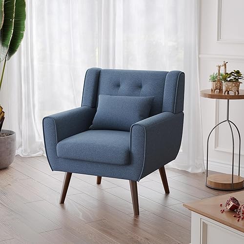 Miniatura 6 de Farini Silla decorativa moderna de mediados de siglo, color azul