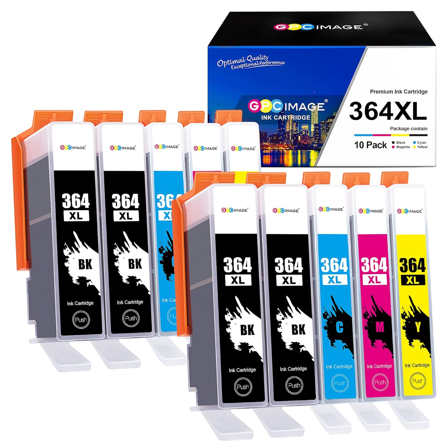 GPC Image Multipack Ink Cartridges Replacement for HP 364XL 364