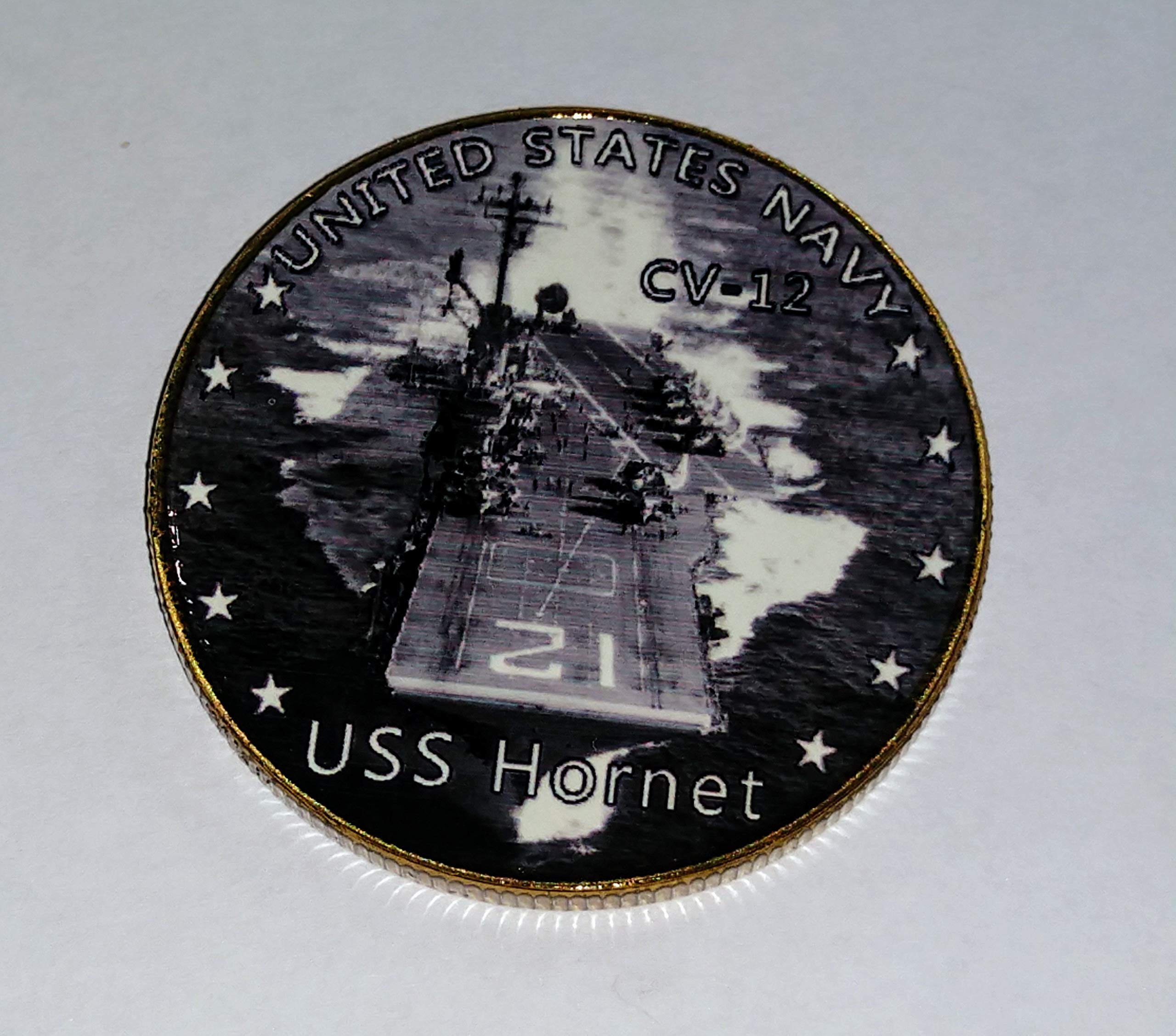 Navy USS Hornet CV-12 Military Challenge Honor Coin