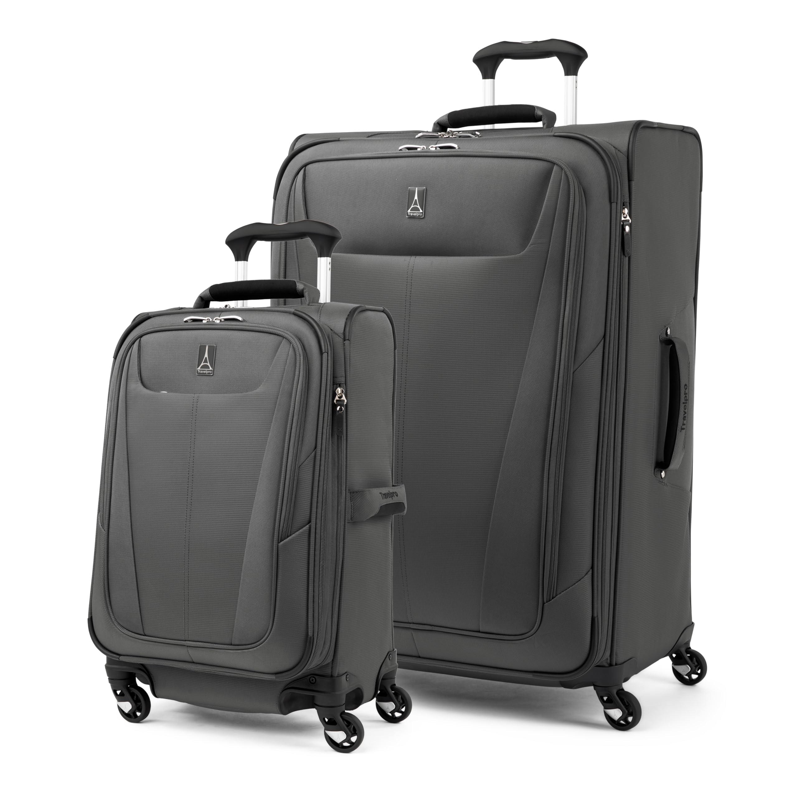 Travelpro Maxlite 5 Softside Expandable Luggage with 4 Spinner Wheels, Lightweight Suitcase, Men and Women, Shadow Grey, 2-Piece Set (21/29)
