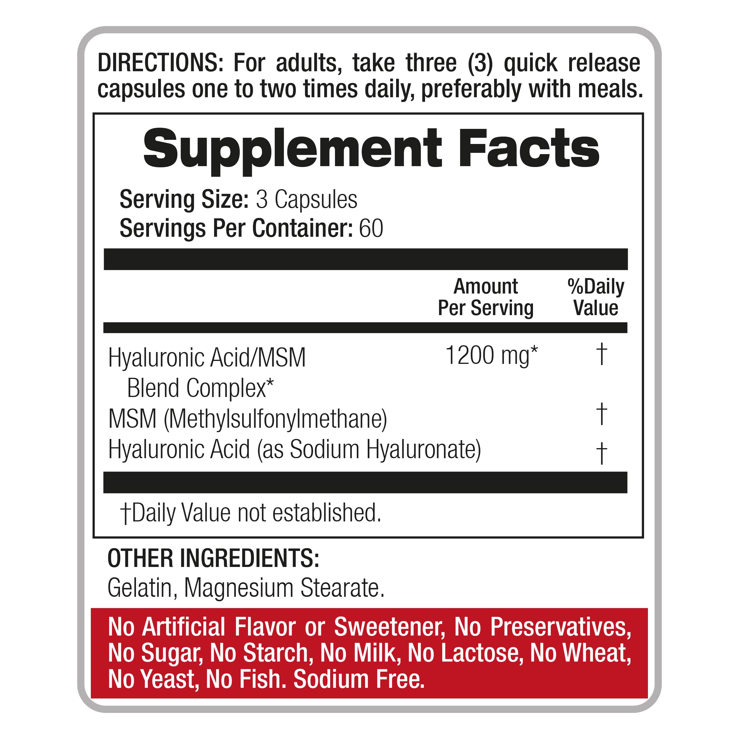 FITO MEDIC'S Lab | Hyaluronic Acid | Hyaluronic Acid Capsules | with MSM, 180 Capsules | Acido hialuronico | — Amazon image 4