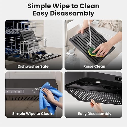 Miniatura 7 de Campana extractora de 30 pulgadas para debajo del gabinete, rejillas de ventilación VIKIO HOME para cocina, campanas de ventilación de 30 pulgadas